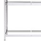 vidaXL 2-tasoinen Rengasteline 3 kpl hopea 110x40x180 cm teräs hinta ja tiedot | Varastohyllyt | hobbyhall.fi