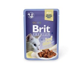 Brit Premium Delicate Files Jelly Beef kissan märkäruoka, 85g x 12 hinta ja tiedot | Kissanruoka | hobbyhall.fi