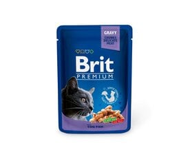 Brit Premium katėms Cod Fish kissan märkäruoka, 100 g x 12 hinta ja tiedot | Kissanruoka | hobbyhall.fi