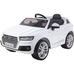 Lasten sähköauto Audi Q7 12V, valkoinen hinta ja tiedot | Lasten sähköautot | hobbyhall.fi