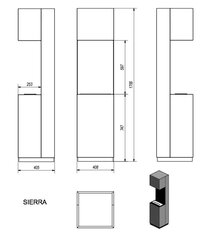 Biotakka Sierra, valkoinen hinta ja tiedot | Takat | hobbyhall.fi