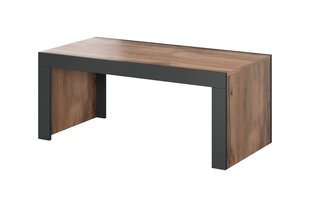 Penkki/pöytä Cama Mila 120x60x50 tammi wotan + antrasiitti hinta ja tiedot | Sohvapöydät | hobbyhall.fi