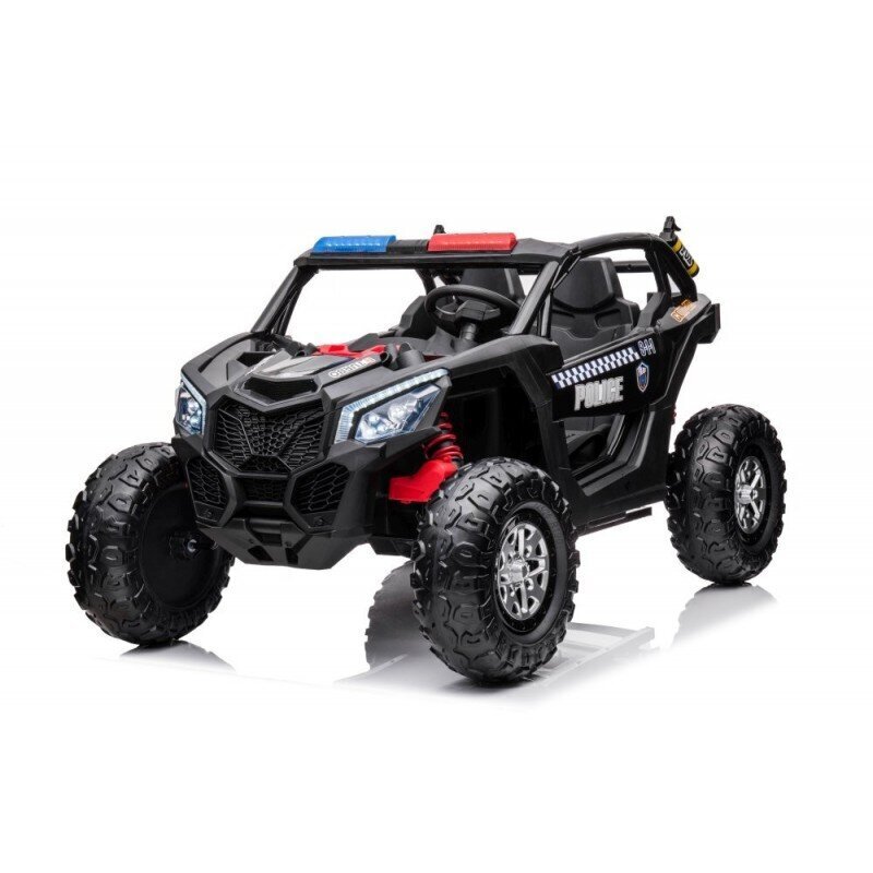 Akkukäyttöinen auto Buggy XB-2118 Poliisi Musta 4x4 hinta ja tiedot | Lasten sähköautot | hobbyhall.fi