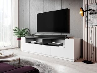 TV-kaappi Cama Mebles Las Vegas, valkoinen/musta hinta ja tiedot | TV-tasot | hobbyhall.fi