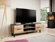 TV-kaappi Cama Meble Lotta 160 2D2K, ruskea/musta hinta ja tiedot | TV-tasot | hobbyhall.fi