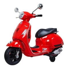 Yhden istuttava sähkömoottoripyörä Vespa punainen 30 W hinta ja tiedot | Lasten sähköautot | hobbyhall.fi