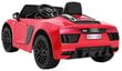 Lasten yksipaikkainen sähköauto Audi R8 Spyder, punainen hinta ja tiedot | Lasten sähköautot | hobbyhall.fi