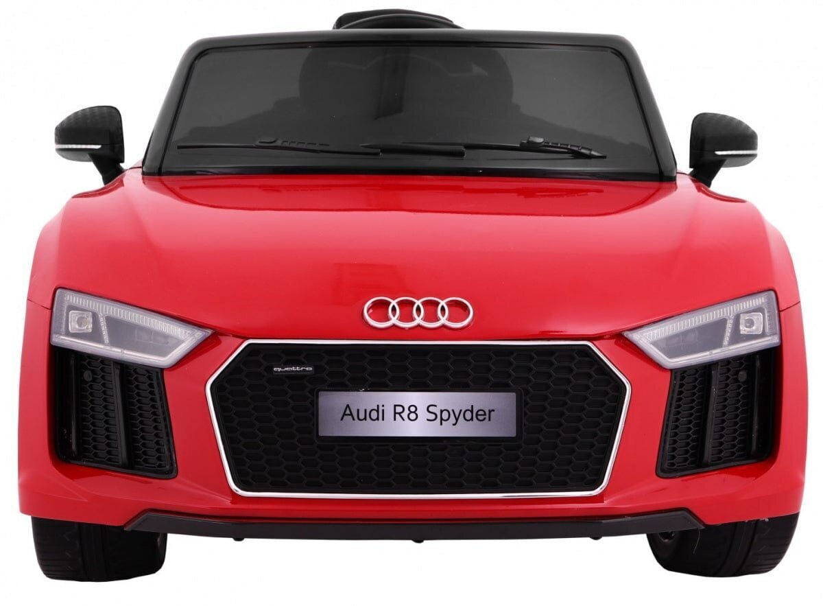 Lasten yksipaikkainen sähköauto Audi R8 Spyder, punainen hinta ja tiedot | Lasten sähköautot | hobbyhall.fi