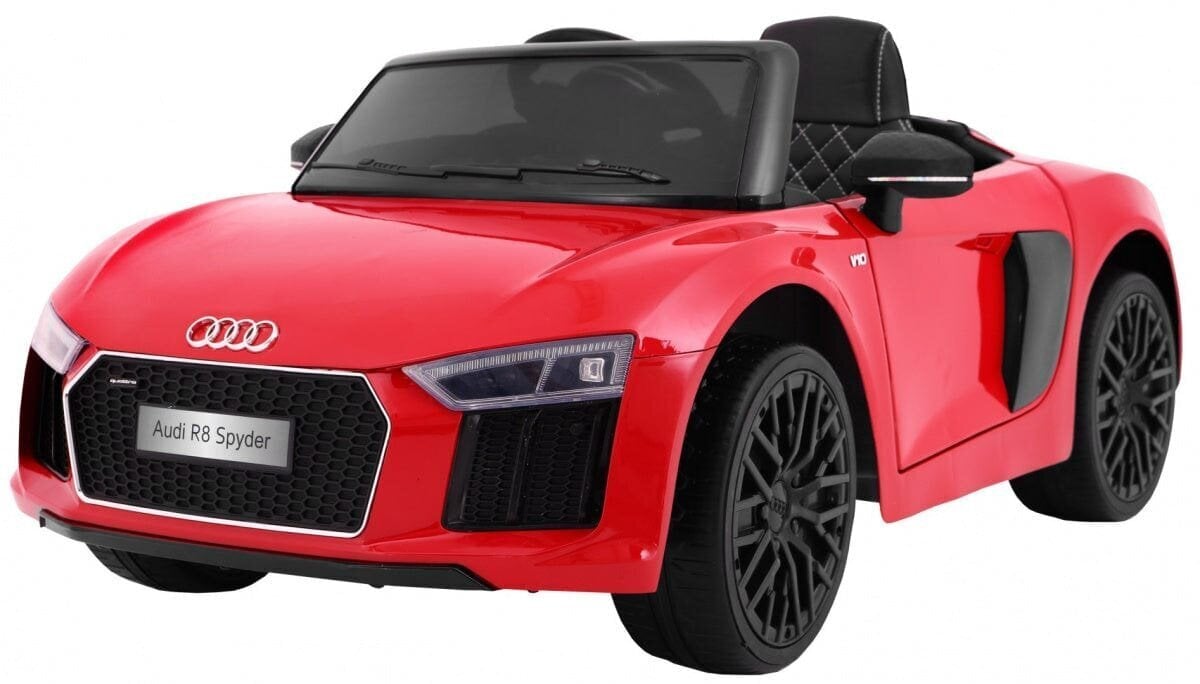 Lasten yksipaikkainen sähköauto Audi R8 Spyder, punainen hinta ja tiedot | Lasten sähköautot | hobbyhall.fi