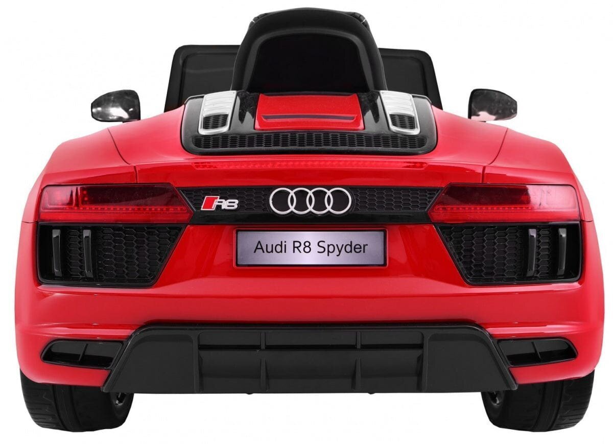 Lasten yksipaikkainen sähköauto Audi R8 Spyder, punainen hinta ja tiedot | Lasten sähköautot | hobbyhall.fi