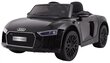 Yksipaikkainen lasten sähköauto Audi R8 Spyder, musta hinta ja tiedot | Lasten sähköautot | hobbyhall.fi