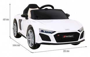 Yksipaikkainen lasten sähköauto Audi R8 Lift, valkoinen hinta ja tiedot | Lasten sähköautot | hobbyhall.fi