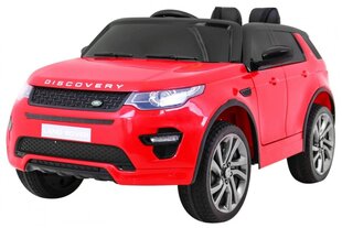 Yksipaikkainen lasten sähköauto Land Rover Discovery, punainen hinta ja tiedot | Lasten sähköautot | hobbyhall.fi