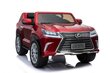 Kaksipaikkainen lasten sähköauto Lexus LX570, punainen hinta ja tiedot | Lasten sähköautot | hobbyhall.fi