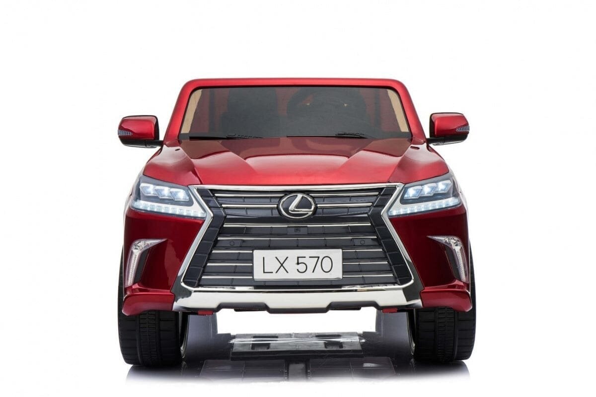 Kaksipaikkainen lasten sähköauto Lexus LX570, punainen hinta ja tiedot | Lasten sähköautot | hobbyhall.fi