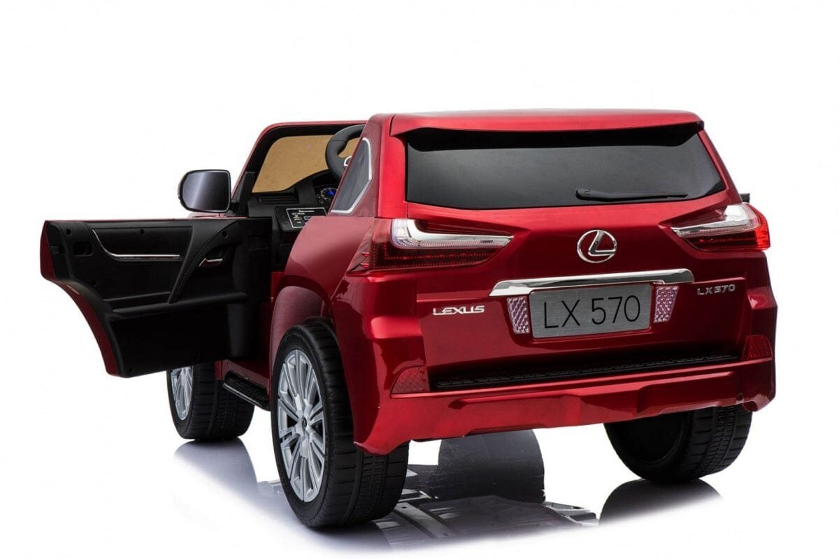 Kaksipaikkainen lasten sähköauto Lexus LX570, punainen hinta ja tiedot | Lasten sähköautot | hobbyhall.fi