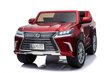 Kaksipaikkainen lasten sähköauto Lexus LX570, punainen hinta ja tiedot | Lasten sähköautot | hobbyhall.fi