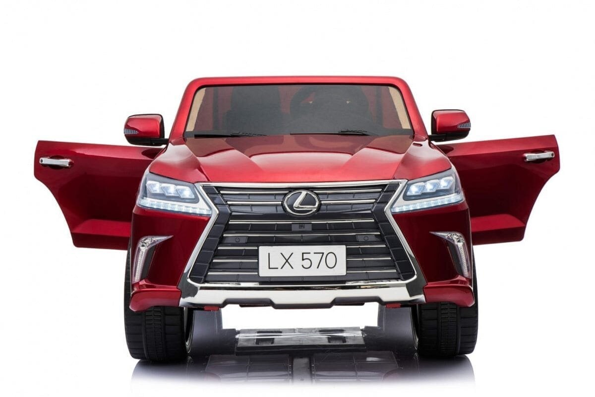 Kaksipaikkainen lasten sähköauto Lexus LX570, punainen hinta ja tiedot | Lasten sähköautot | hobbyhall.fi