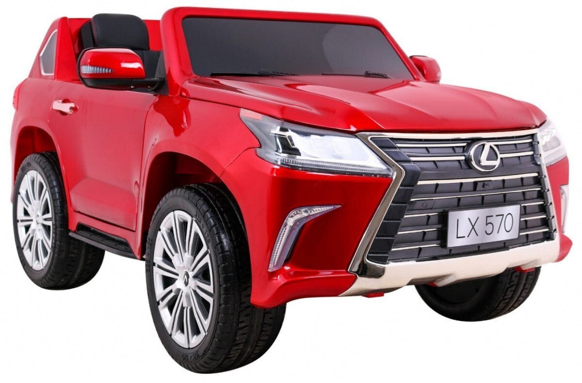 Kaksipaikkainen lasten sähköauto Lexus LX570, punainen hinta ja tiedot | Lasten sähköautot | hobbyhall.fi