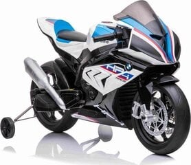 Yksipaikkainen sähkömoottoripyörä lapsille BMW HP4 JT5001, valkoinen hinta ja tiedot | Lasten sähköautot | hobbyhall.fi