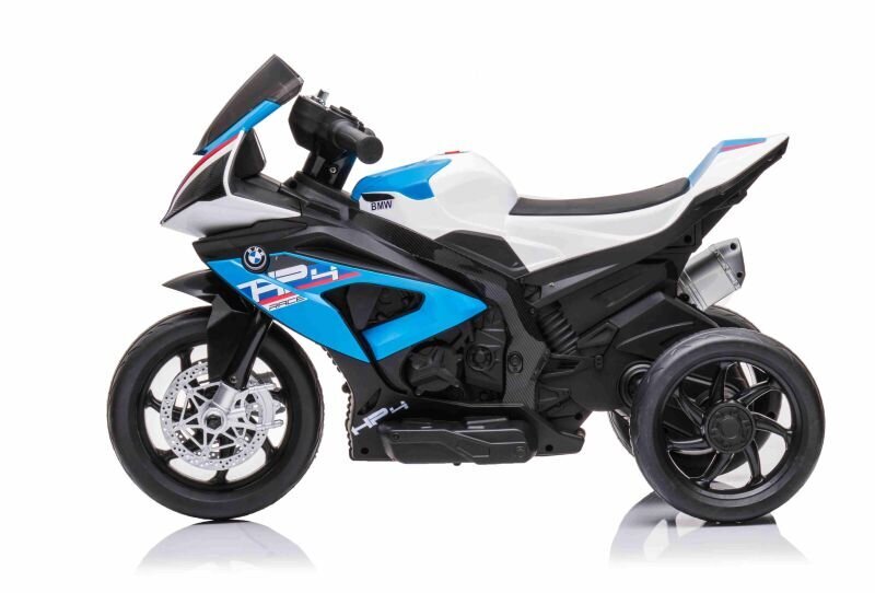 Yhden istuttava akkukäyttöinen moottoripyörä lapsille BMW HP4, sininen hinta ja tiedot | Lasten sähköautot | hobbyhall.fi