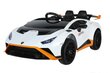 Yksipaikkainen sähköauto lapsille Lamborghini Sto Drift, valkoinen hinta ja tiedot | Lasten sähköautot | hobbyhall.fi