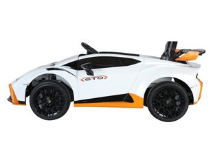 Yksipaikkainen sähköauto lapsille Lamborghini Sto Drift, valkoinen hinta ja tiedot | Lasten sähköautot | hobbyhall.fi