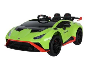 Yksipaikkainen sähköauto Lamborghini Lean Toys, vihreä hinta ja tiedot | Lasten sähköautot | hobbyhall.fi