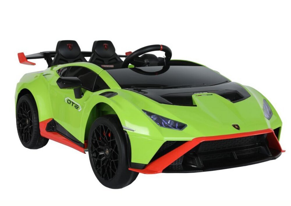 Yksipaikkainen sähköauto Lamborghini Lean Toys, vihreä hinta ja tiedot | Lasten sähköautot | hobbyhall.fi