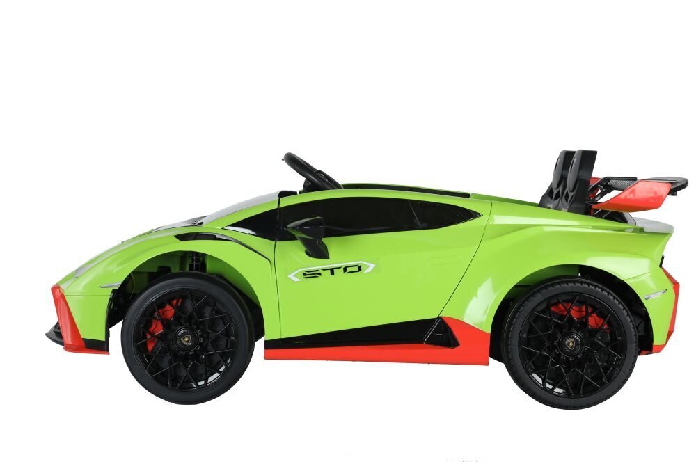 Yksipaikkainen sähköauto Lamborghini Lean Toys, vihreä hinta ja tiedot | Lasten sähköautot | hobbyhall.fi