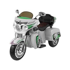 Yksipaikkainen sähkömoottoripyörä lapsille Lean Toys Goldwing NEL-R1800GS, harmaa hinta ja tiedot | Lasten sähköautot | hobbyhall.fi