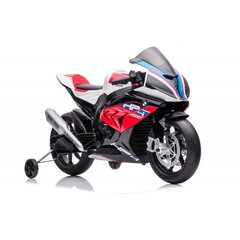 Akkukäyttöinen moottoripyörä lapsille Lean Toys BMW HP4 Race JT5001, punainen hinta ja tiedot | Lasten sähköautot | hobbyhall.fi