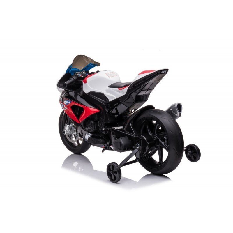 Akkukäyttöinen moottoripyörä lapsille Lean Toys BMW HP4 Race JT5001, punainen hinta ja tiedot | Lasten sähköautot | hobbyhall.fi