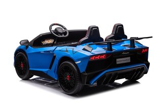 Kaksipaikkainen lasten sähköauto Lamborghini Aventador SV Strong vehicle, sininen hinta ja tiedot | Lasten sähköautot | hobbyhall.fi