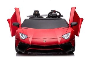 Kaksipaikkainen lasten sähköauto Lamborghini Aventador SV Strong vehicle, punainen hinta ja tiedot | Lasten sähköautot | hobbyhall.fi