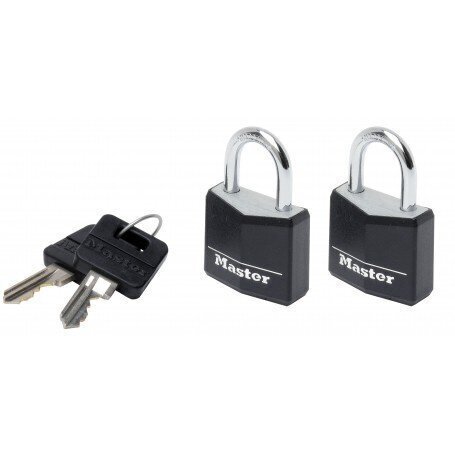 Riippulukko 30mm 2 kpl. Masterlock 9130Eurtblk hinta ja tiedot | Lukot | hobbyhall.fi