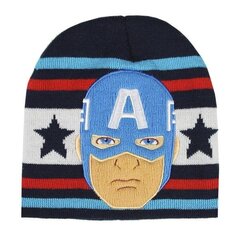 Lippalakki lapsille The Avengers Captain America, sininen hinta ja tiedot | Poikien hatut, huivit ja käsineet | hobbyhall.fi