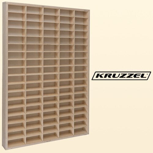 Puinen hylly autoille Kruzza, 78,5x50 cm, ruskea hinta ja tiedot | Lastenhuoneen hyllyt | hobbyhall.fi