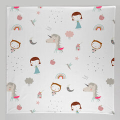 Muslin Haciendo el Indio Unicorn, valkoinen, 120 x 120 cm hinta ja tiedot | Vauvan hoitoalustat ja tekstiilit | hobbyhall.fi