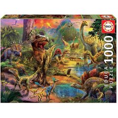 Puzzle Land of Dinosaurs, 1000 kappaletta hinta ja tiedot | Palapelit | hobbyhall.fi