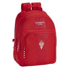 Koululaukku Real Sporting de Gijón Red hinta ja tiedot | Koulureput ja -laukut | hobbyhall.fi