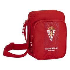 Olkalaukku Real Sporting de Gijón, punainen hinta ja tiedot | Koulureput ja -laukut | hobbyhall.fi