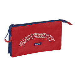 Koululaukku Safta University Red Tummansininen (22 x 12 x 3 cm) hinta ja tiedot | Toimistotarvikkeet | hobbyhall.fi