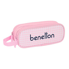 Koululaukku Benetton Vichy Pink (21 x 8 x 6 cm) hinta ja tiedot | Benetton Lapset | hobbyhall.fi