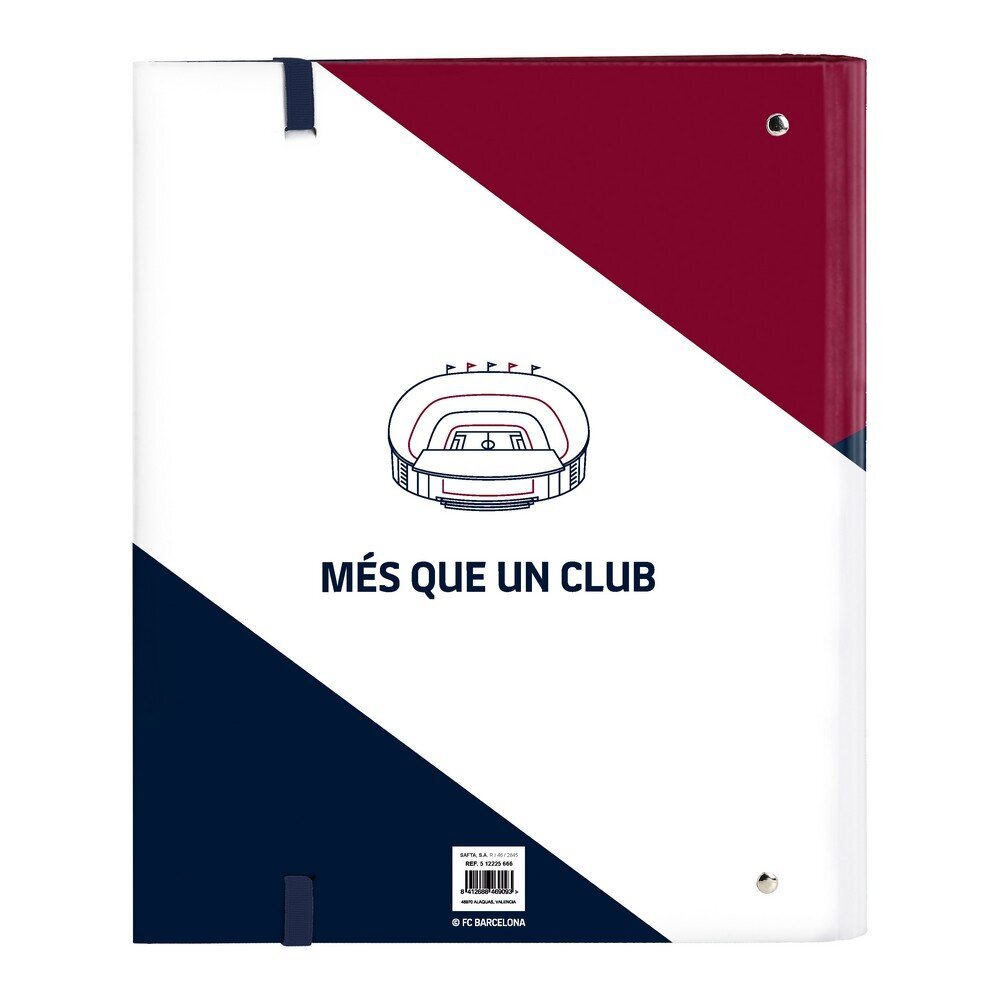 Rengaskansio F.C. Barcelona, ​​A4, kastanjanruskea hinta ja tiedot | Toimistotarvikkeet | hobbyhall.fi