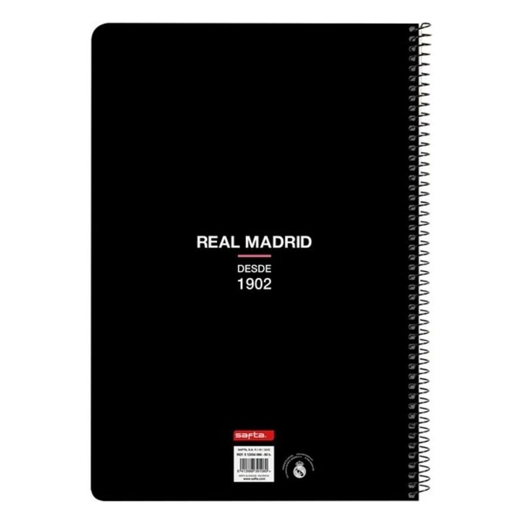 Spiraalityyny Safta Real Madrid C.F. A4 hinta ja tiedot | Toimistotarvikkeet | hobbyhall.fi