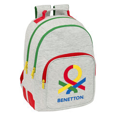 Koululaukku Benetton Pop harmaa (32 x 42 x 15 cm) hinta ja tiedot | Benetton Lapset | hobbyhall.fi