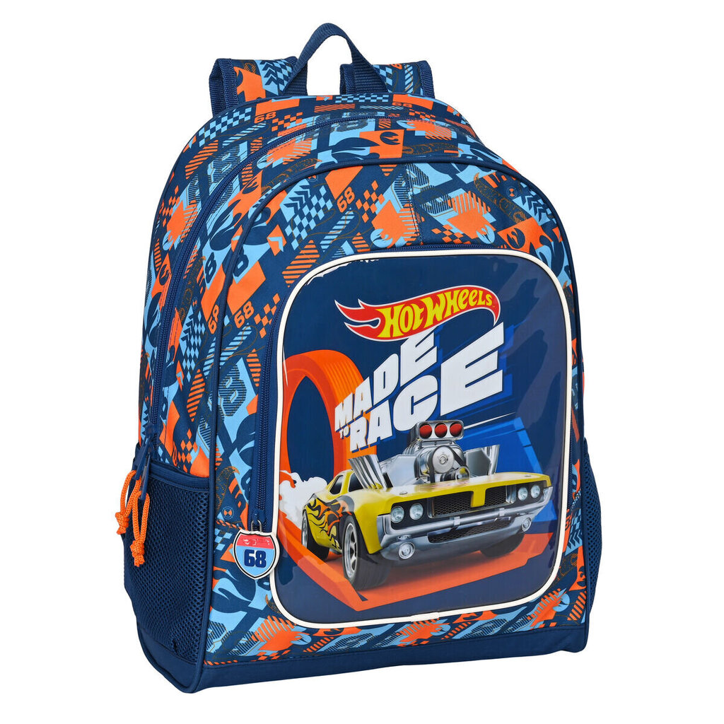 Koululaukku Hot Wheels Speed ​​Club oranssi (32 x 42 x 14 cm) hinta ja tiedot | Koulureput ja -laukut | hobbyhall.fi