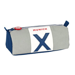 Koululaukku Munich Collegen harmaa (21 x 8 x 7 cm) hinta ja tiedot | Penaalit | hobbyhall.fi