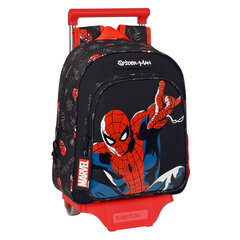 Koulureppu pyörillä Spiderman Hero Black (27 x 33 x 10 cm) hinta ja tiedot | Koulureput ja -laukut | hobbyhall.fi